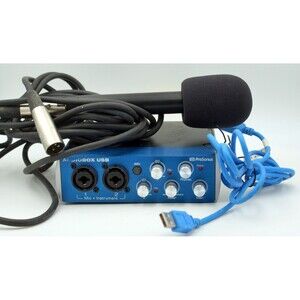 PreSonus AUDIOBOX USB  2 Channel Audio Interface. Cables-Mic included-Not Tested